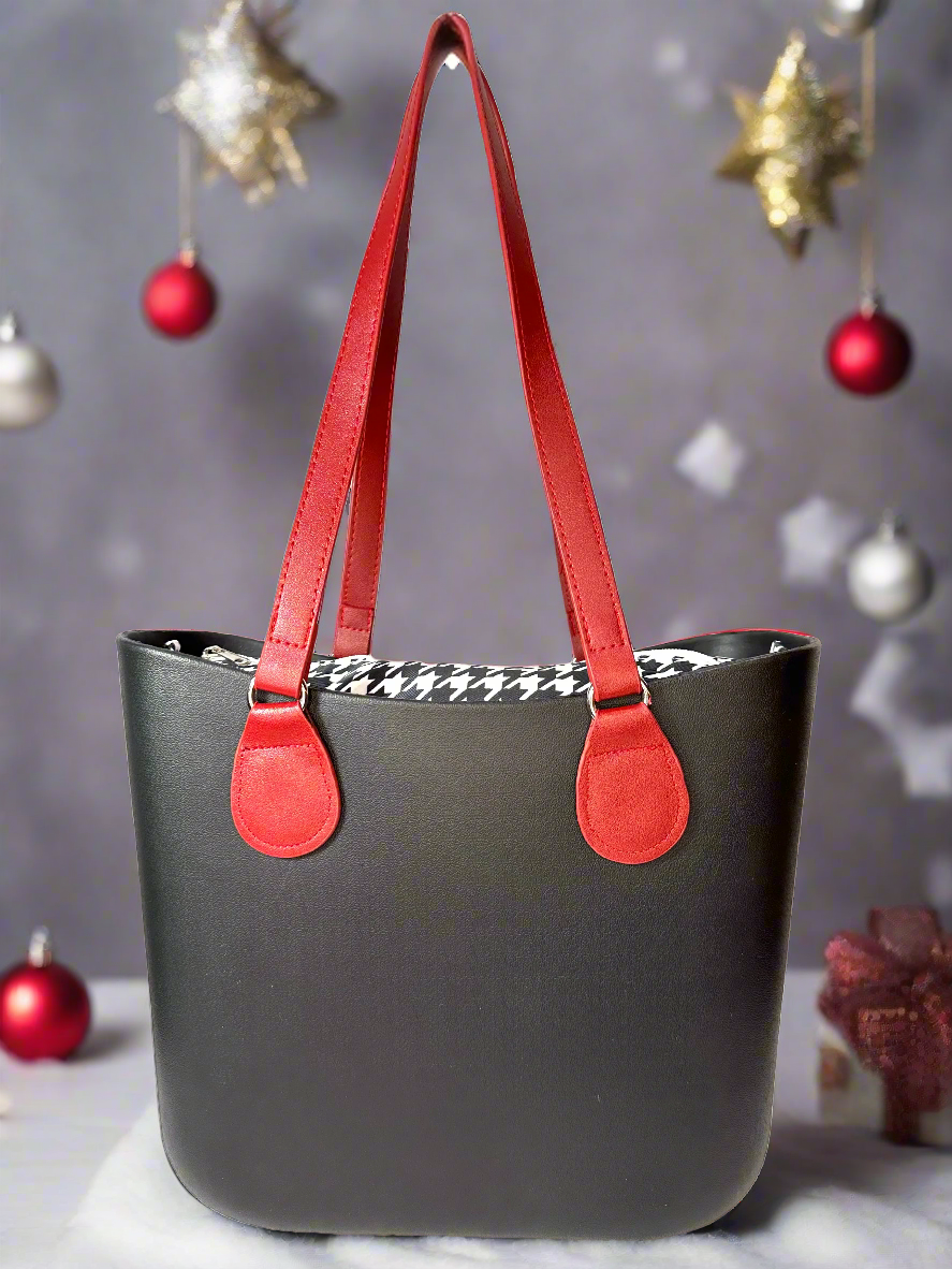 Baby, It's Cold Outside Christmas Charms & Snap Button Eva Tote / Handbag