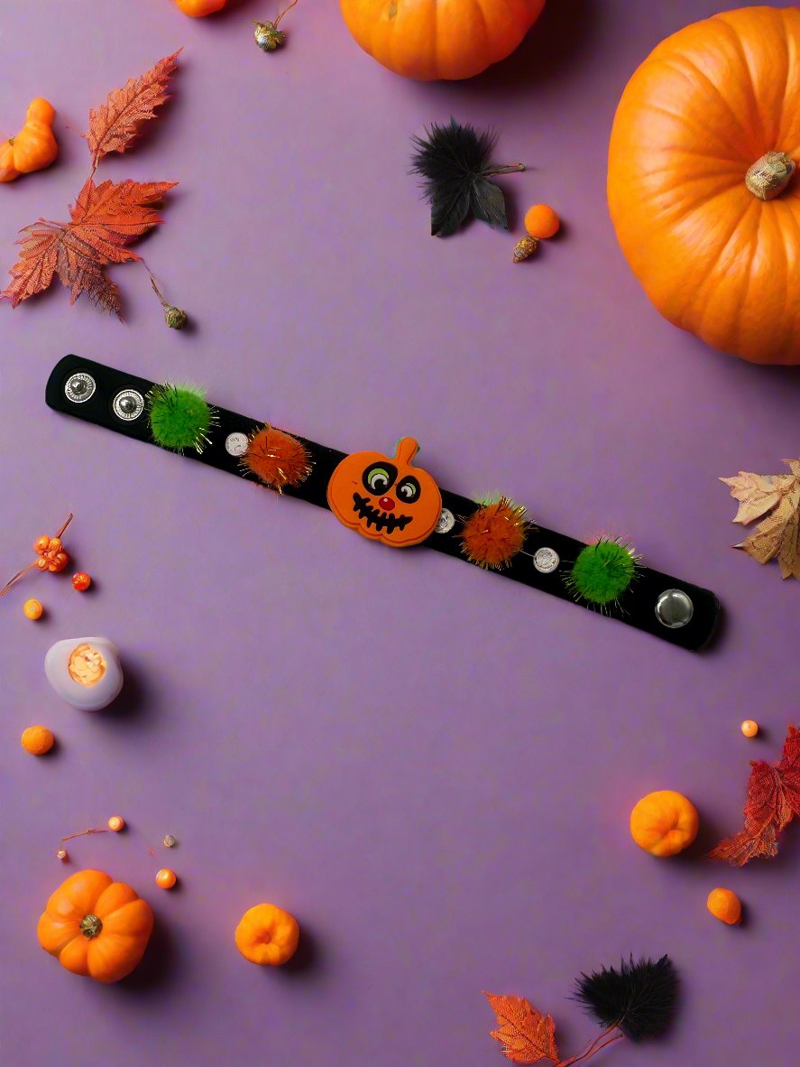 Ghostly Spirits Halloween Themed Bracelet With Shoe Charms & Bag Accessories