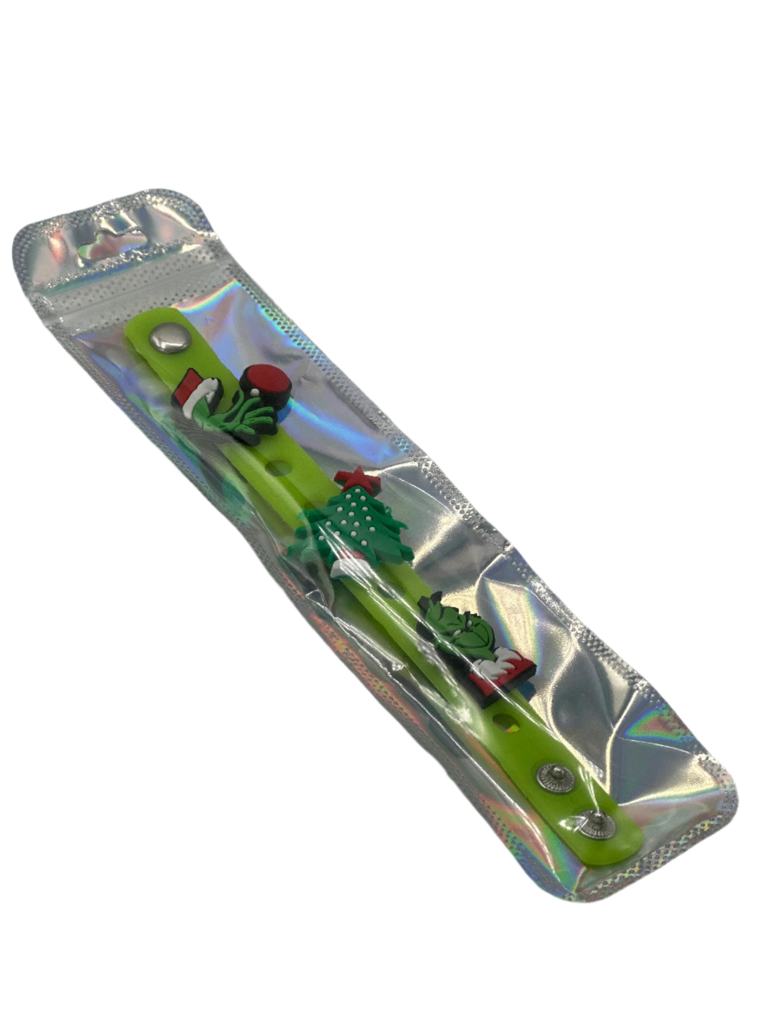 Who Stole Christmas Bracelet with Shoe Charms for Clog Shoes & EVA Bag Accessories