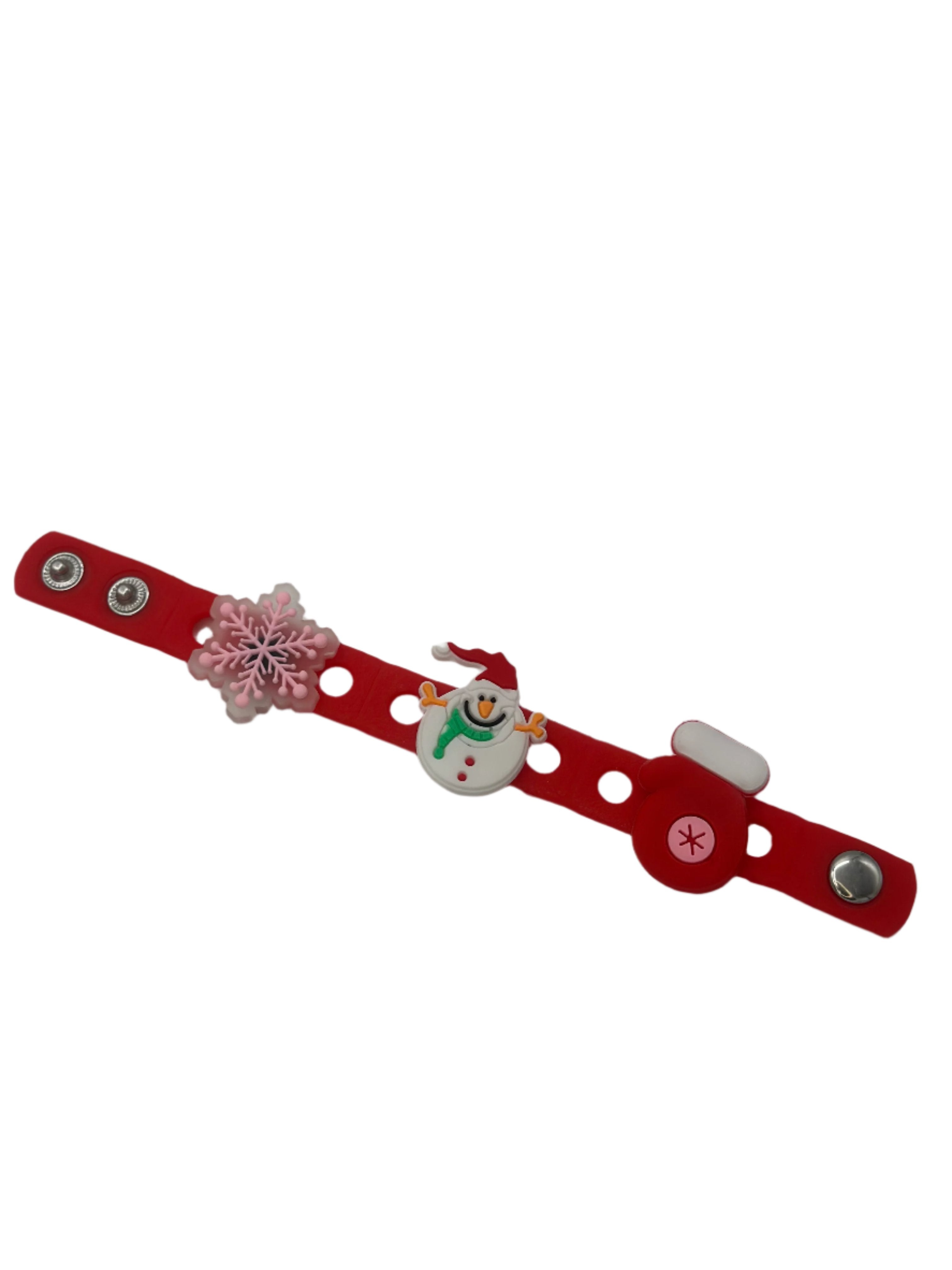 Snowman Themed Shoe Charm Bracelet that adds Flair to your Shoes & Eva Bag
