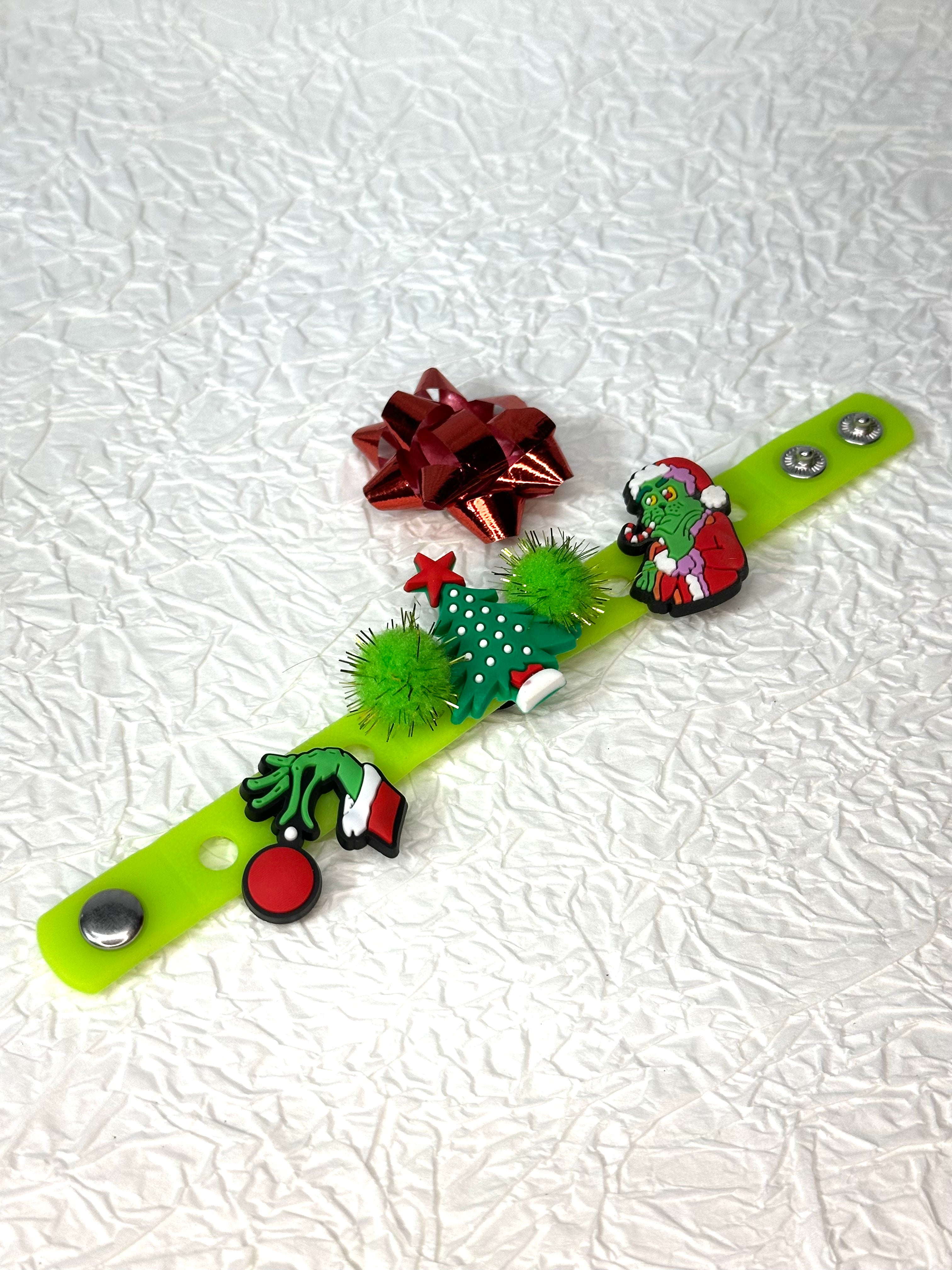 Who Stole Christmas Kids Bracelet #2 With Shoe Charms For Clogs & Eva Bag Accessories