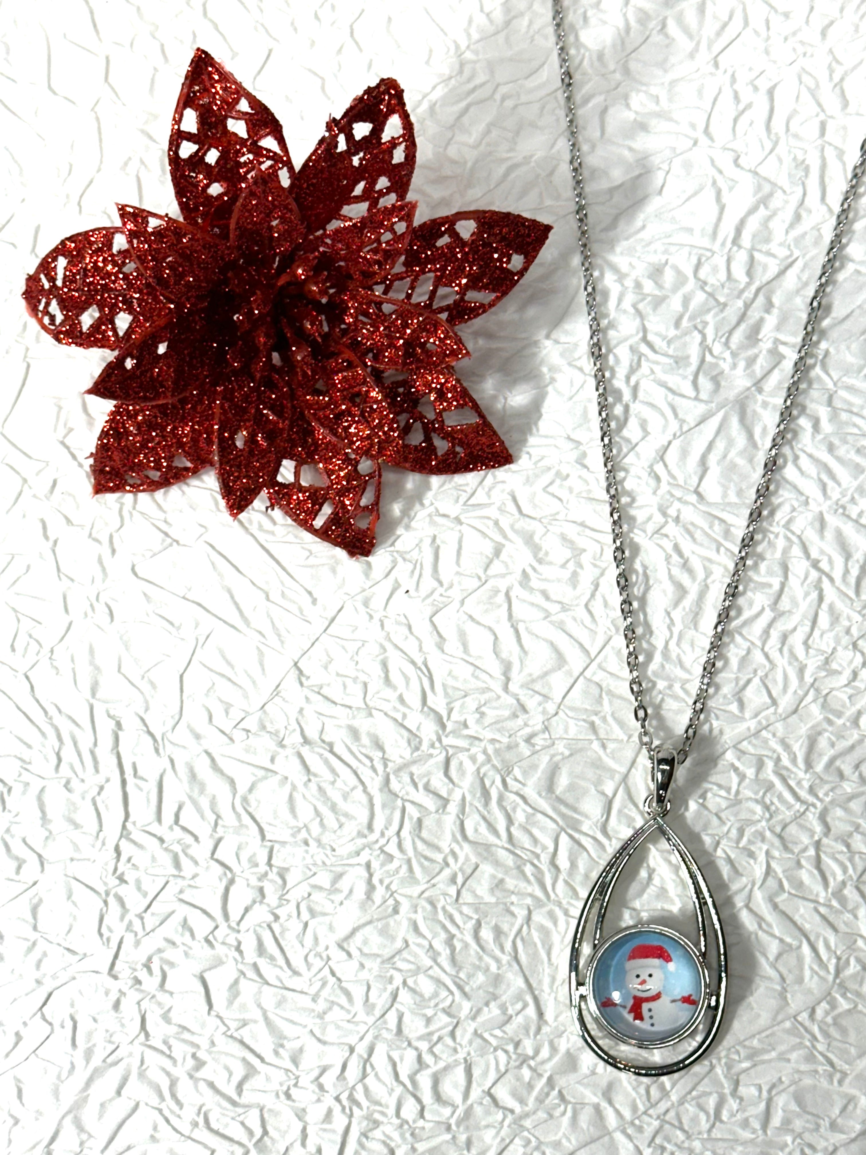 Believe in Magic Christmas Silver Barcelet, Earrings & Necklace Snap Button Jewelry Set