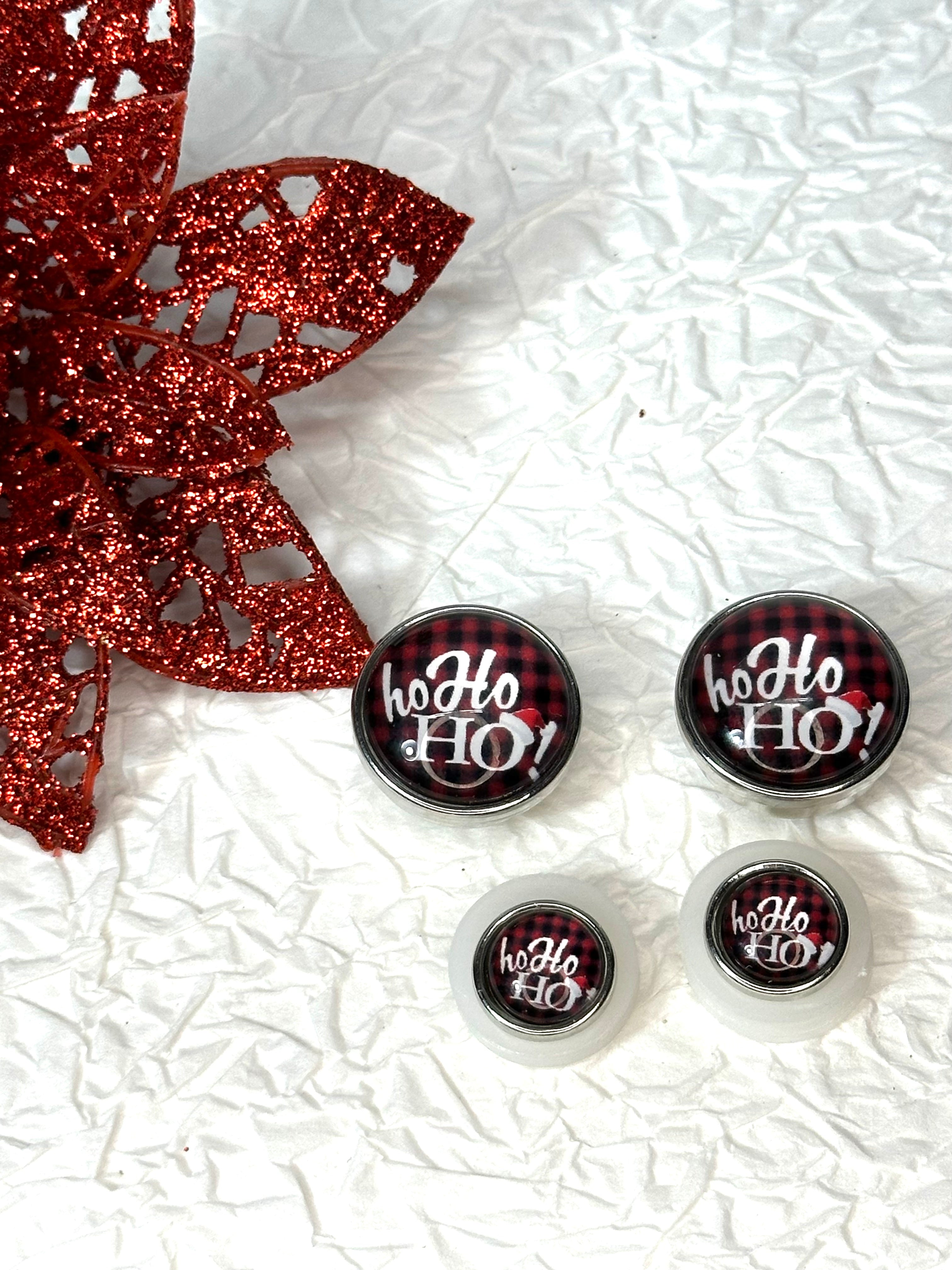 Christmas Magic Cheer 18mm & 12mm Snap Button Jewelry Set #3