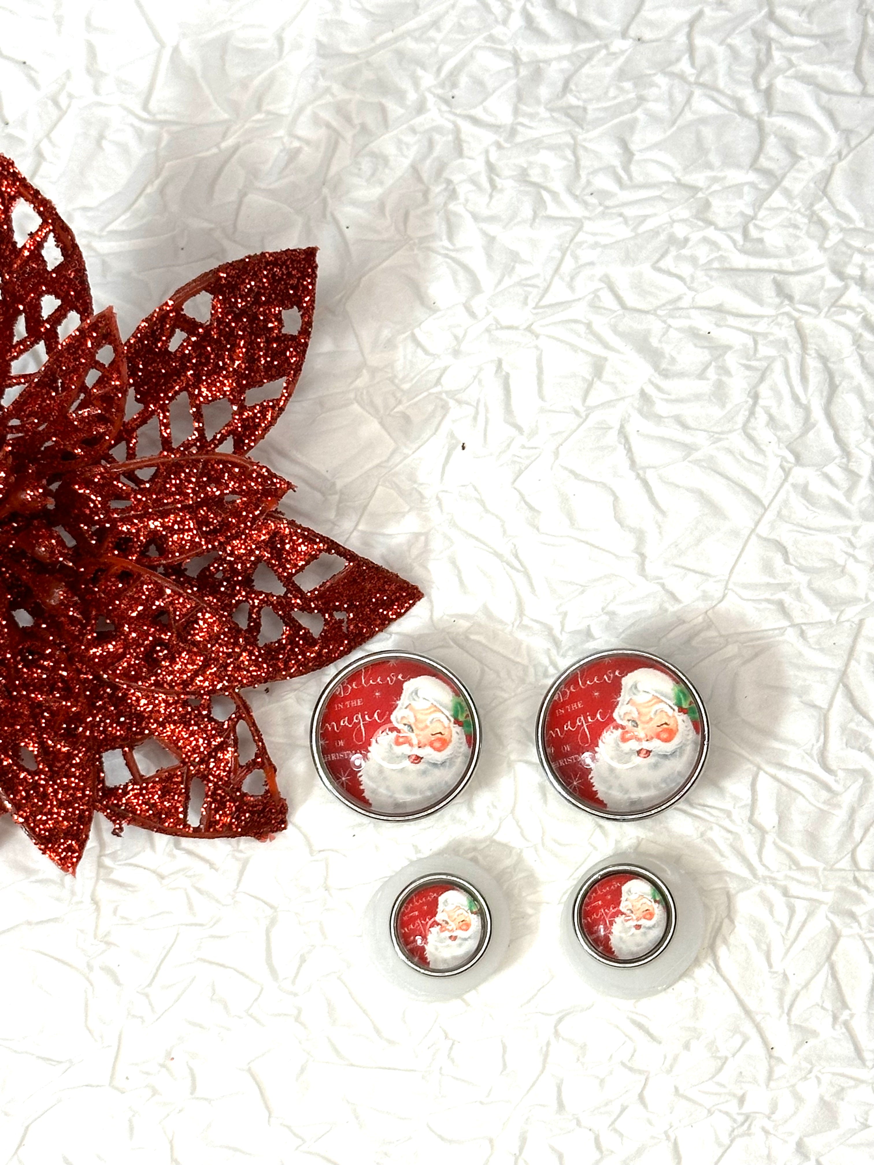 Christmas Magic Cheer 18mm & 12mm Snap Button Jewelry Set #5