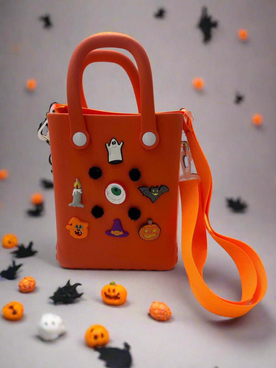 Mini Spooks Halloween Eva Kids Tote with Shoe Charms / Jibbitz